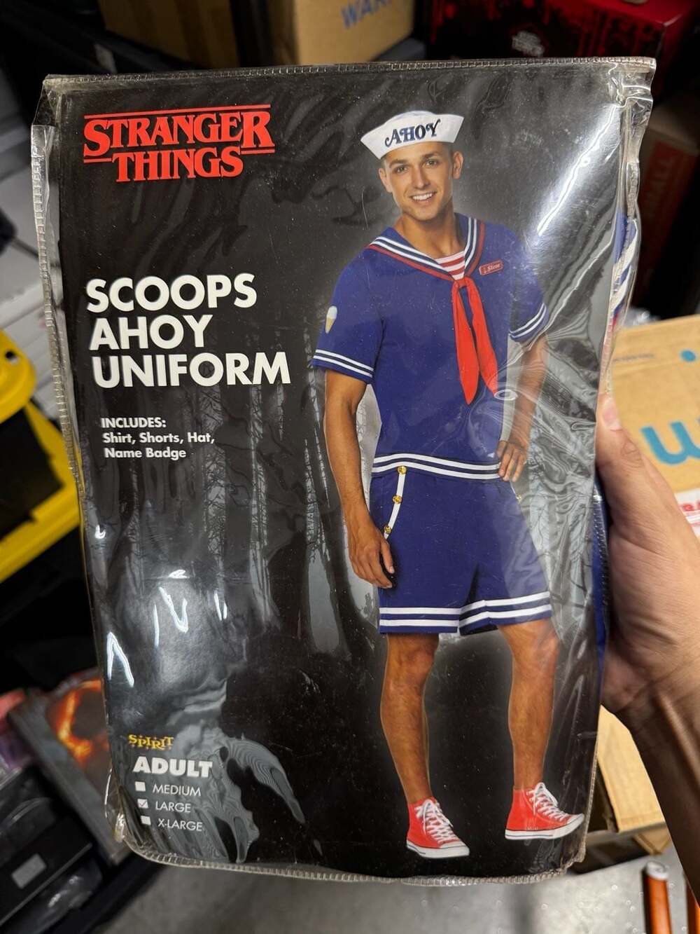 Stranger Things Scoops Ahoy Uniform Costume Size Large
